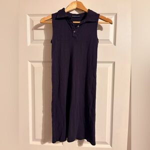 Brandy Melville Sleeveless Navy Polo Dress